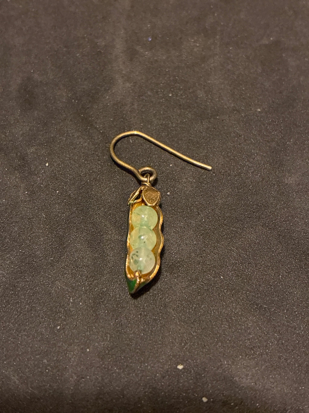Pea Pod Jade Earrings