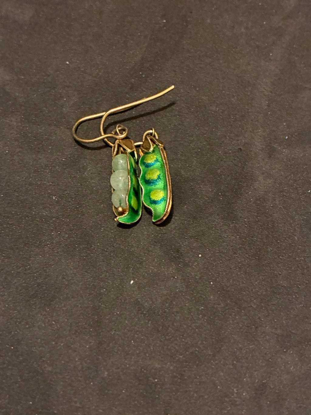 Pea Pod Jade Earrings