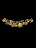 Faux Coin Charm Bracelet