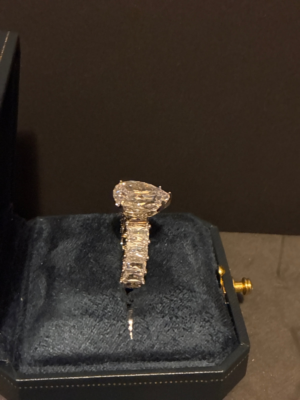 CZ Silver Tone Ring