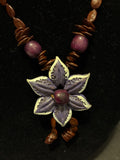 Hawaiian Vintage Flower Necklace