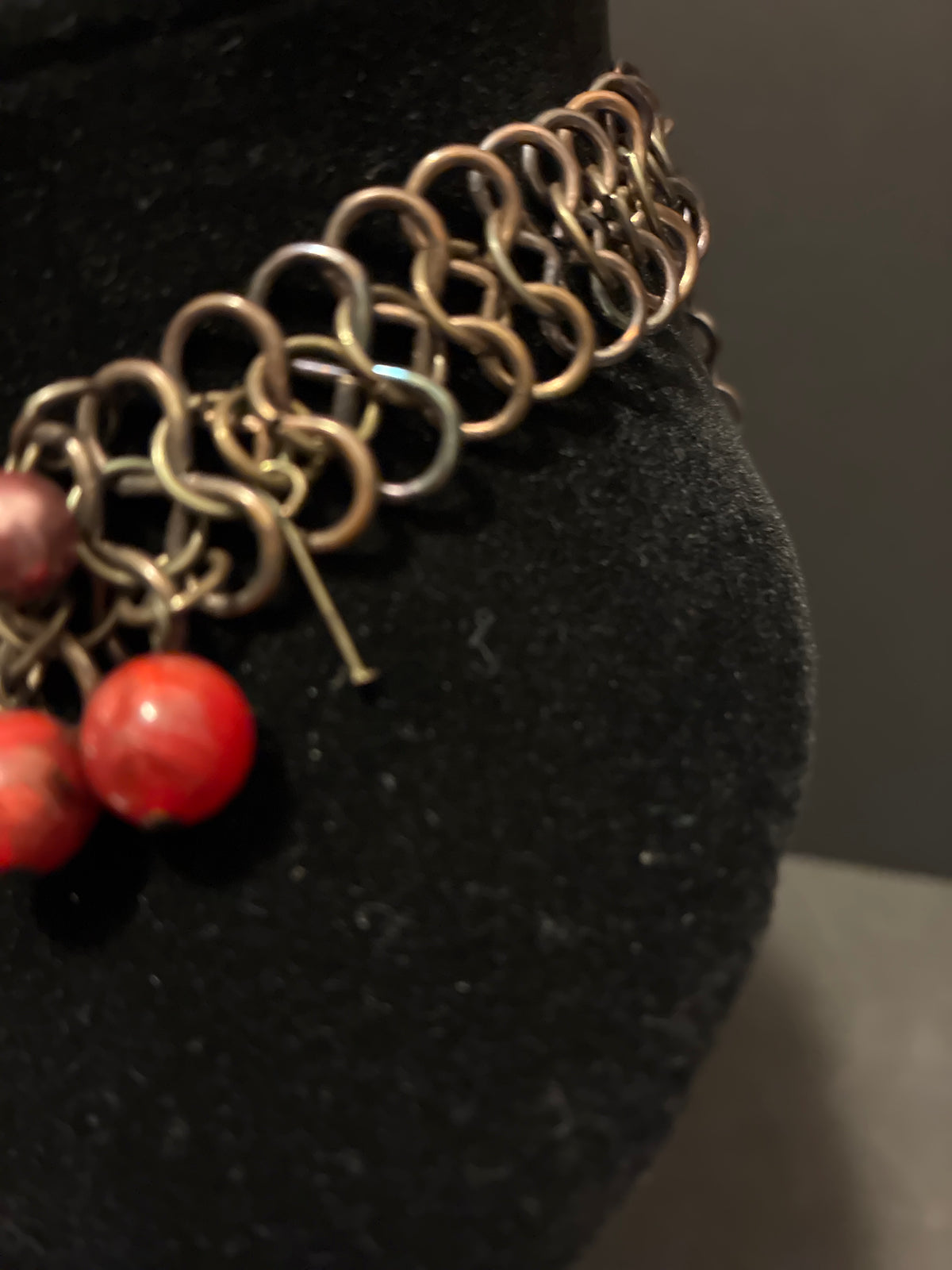 Vintage Bead Statement Necklace