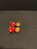 Handmade Bead and Rope Drop Earrings