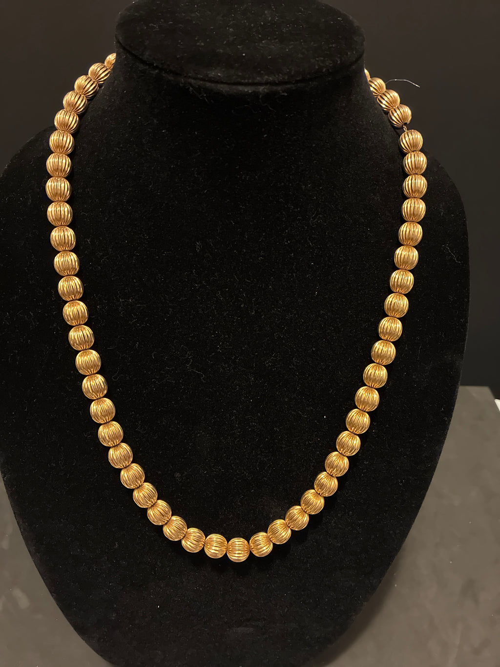 Vintage Gold Plated Ball Necklace