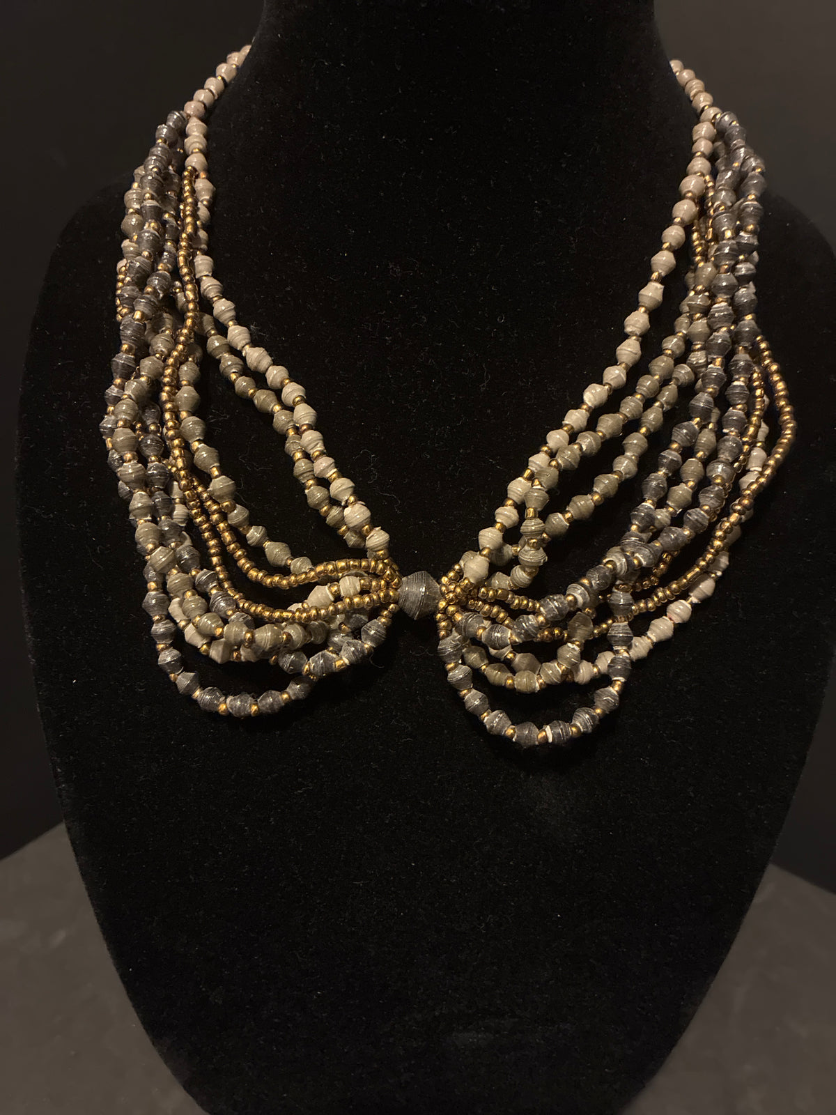 Grey Bead Necklace