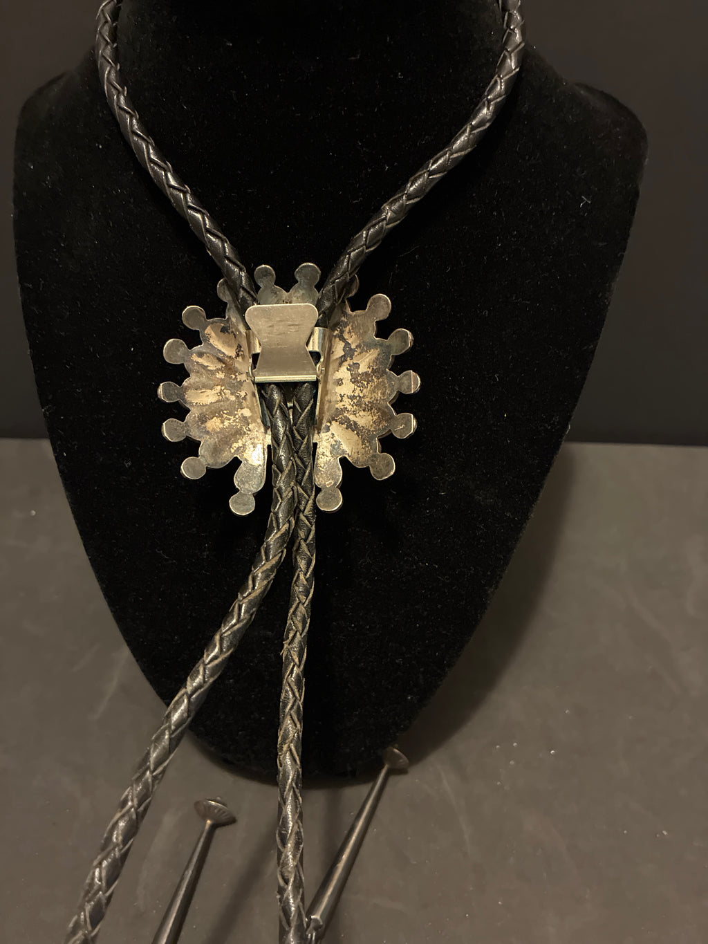 Bolo Tie Preloved With Leather Strap