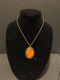 Vintage Gold Tone Necklace and Charm