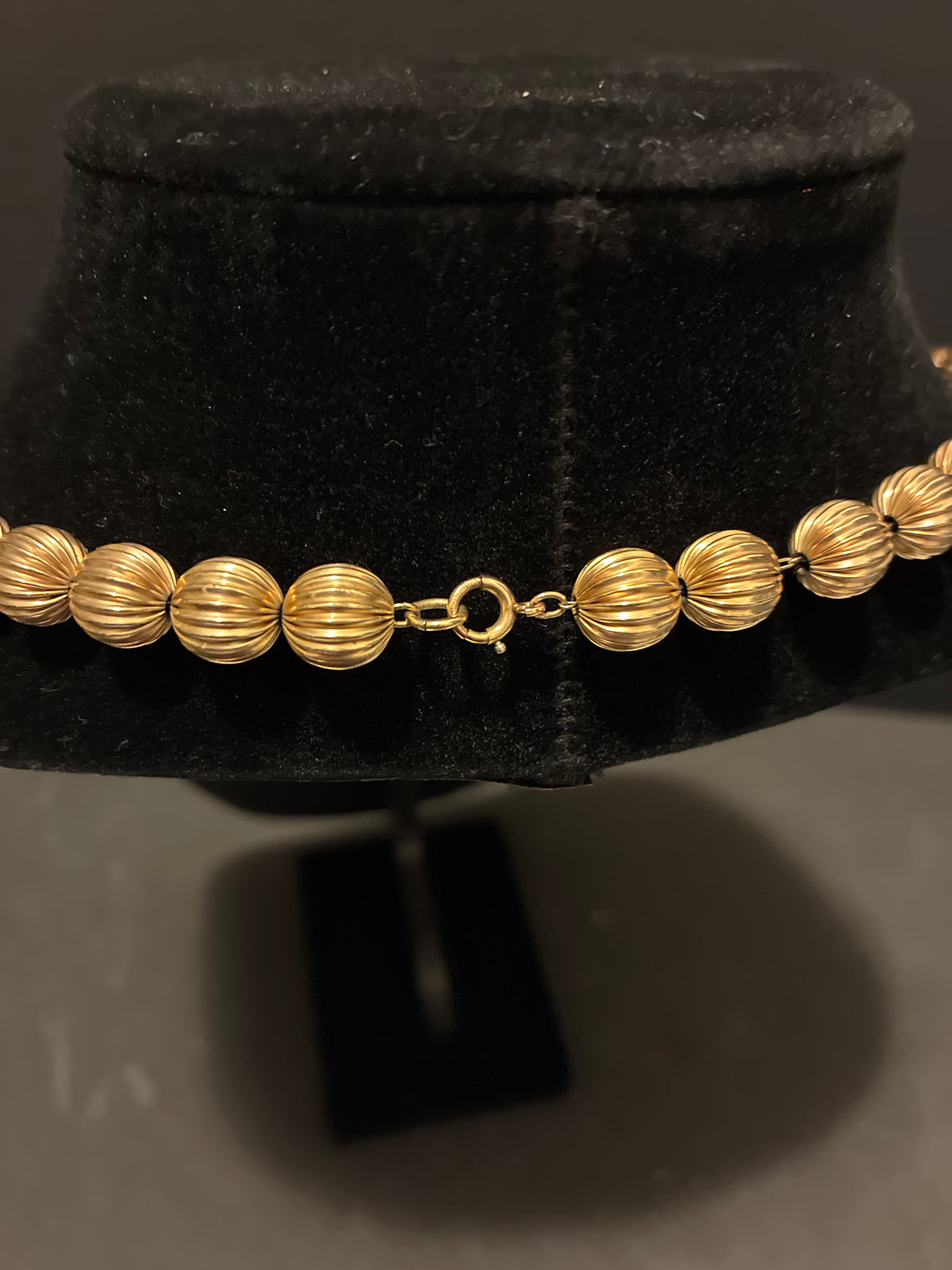 Vintage Gold Plated Ball Necklace
