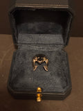 925 Silver Frog Ring Size 5