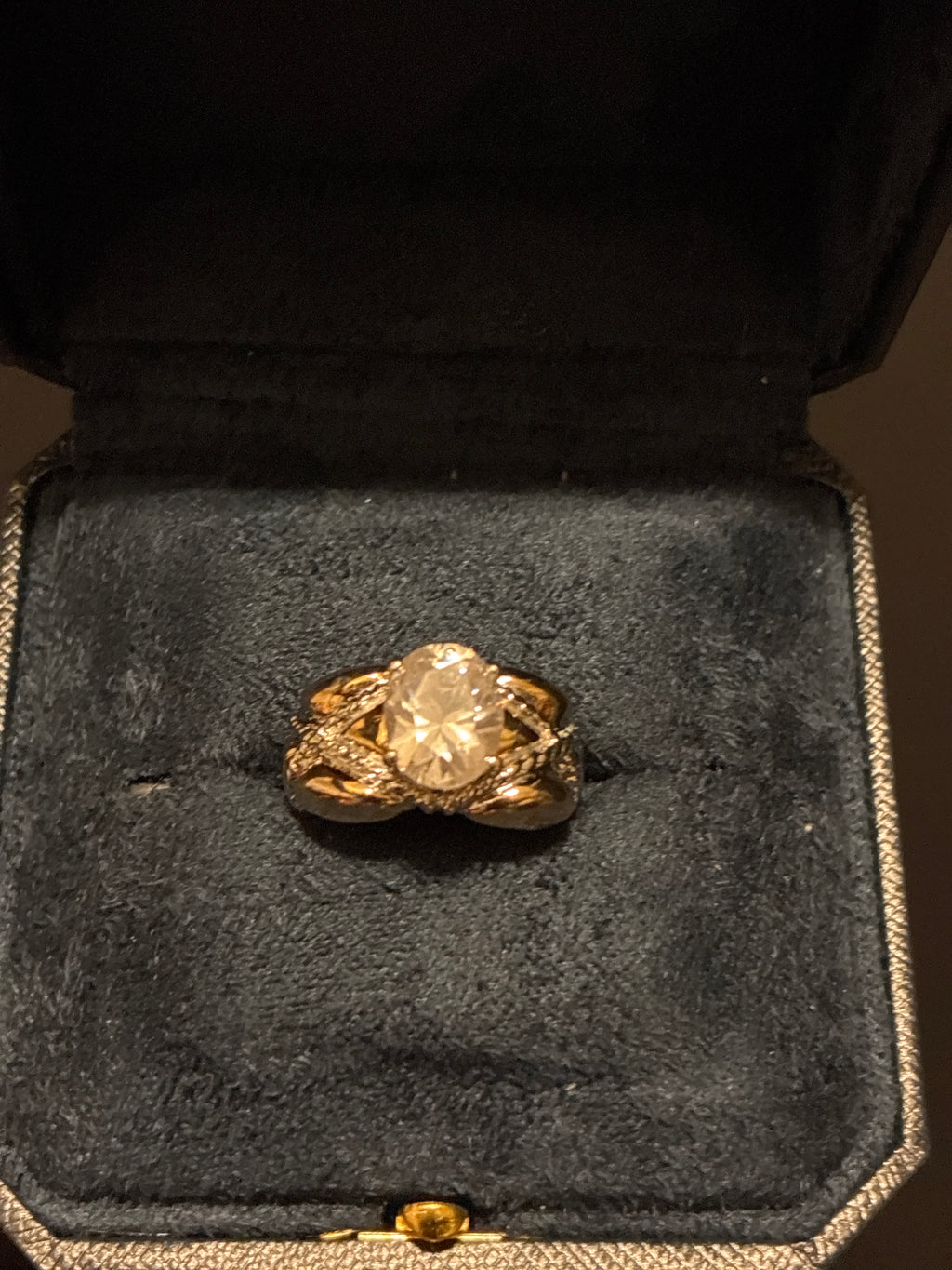 Preloved CZ Gold Plated Ring