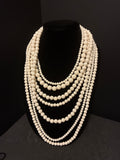 Cream Lucite Statement Necklace