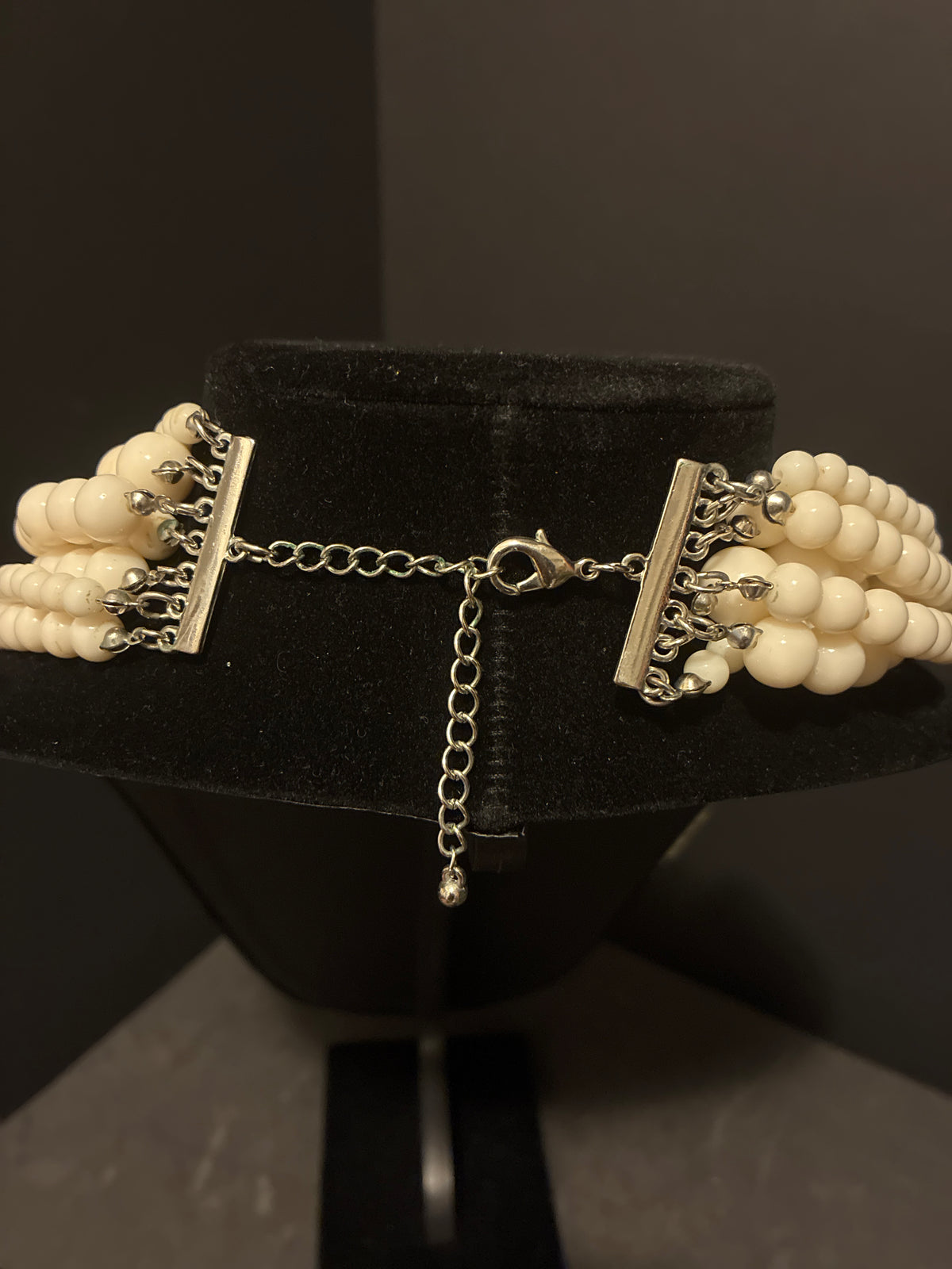 Cream Lucite Statement Necklace