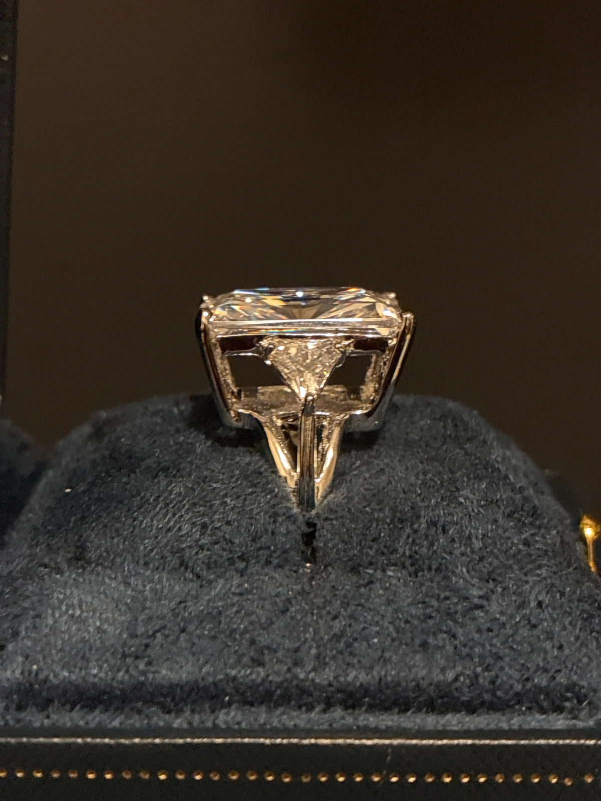 Large Silver Tone Cocktail Ring
