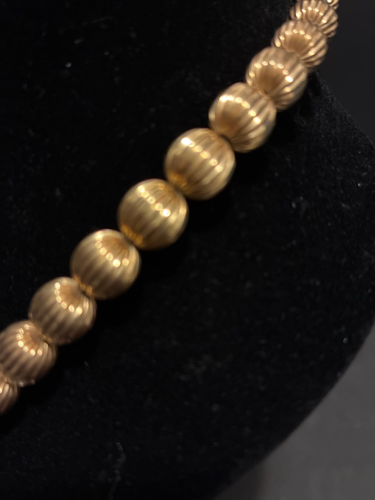 Vintage Gold Plated Ball Necklace