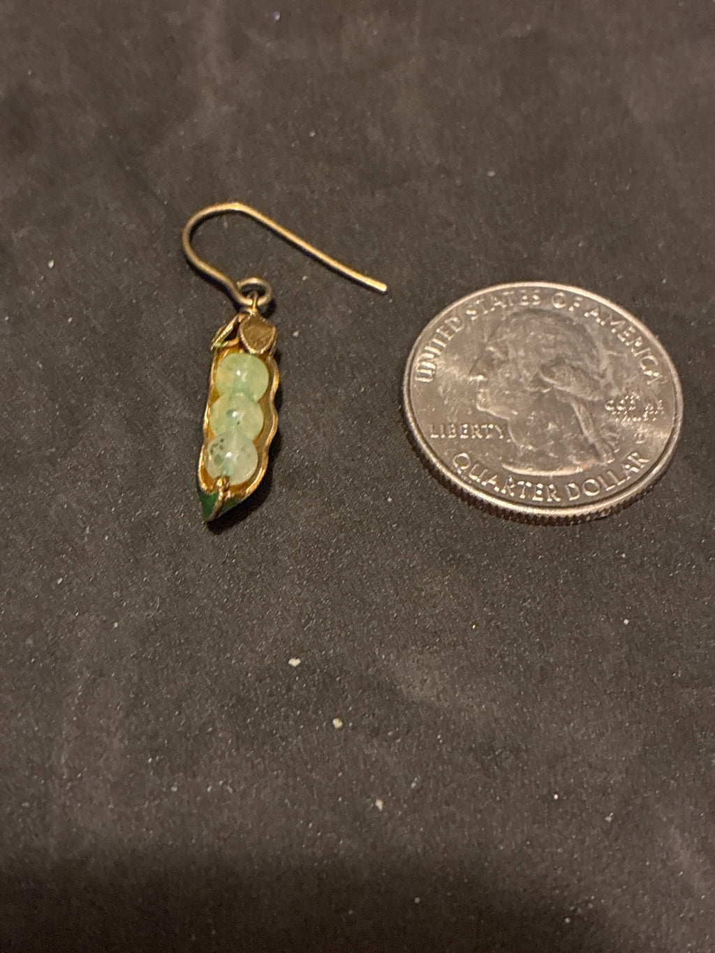 Pea Pod Jade Earrings